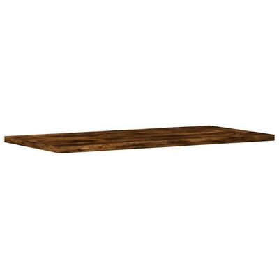 vidaXL Wall Shelves 4 pcs Smoked Oak 60x20x1.5 cm Engineered Wood