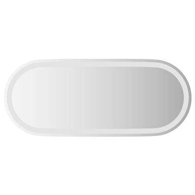 vidaXL LED Bathroom Mirror 90x40 cm Oval