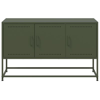 vidaXL TV Cabinet Olive Green 100.5x39x60.5 cm Steel