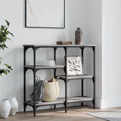 vidaXL Console Table Grey Sonoma 80x29x75 cm Engineered Wood