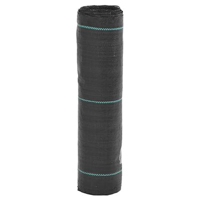 vidaXL Weed Membrane Black 0.5x200 m PP