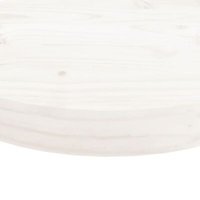 vidaXL Table Top Round White Ø50x3 cm Solid Wood Pine