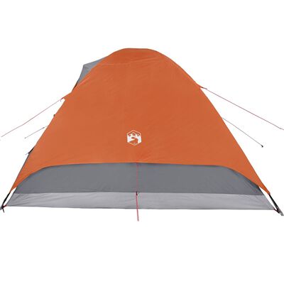 vidaXL Camping Tent Dome 6-Person Orange Waterproof