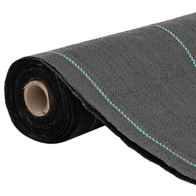 vidaXL Weed Membrane Black 0.5x200 m PP