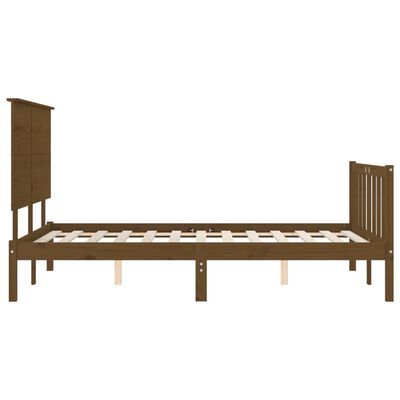 vidaXL Bed Frame without Mattress Honey Brown 200x200 cm Solid Wood Pine