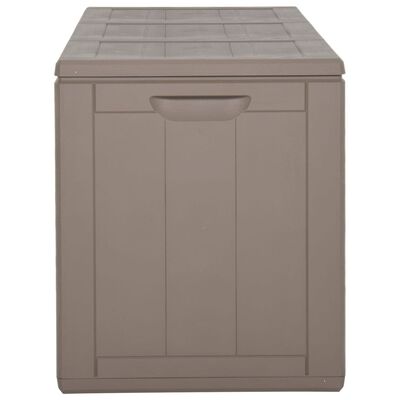 vidaXL Garden Storage Box 270L Brown PP Rattan