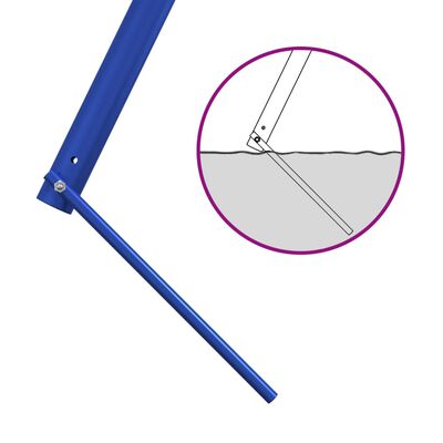 vidaXL Swing Frame for Outdoor with 2 Hanging Hooks Blue Steel