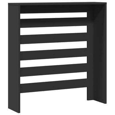 vidaXL Radiator Cover Black 78x20x82 cm Engineered Wood