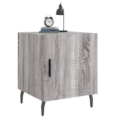 vidaXL Bedside Cabinet Grey Sonoma 40x40x50 cm Engineered Wood