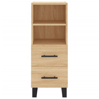 vidaXL Highboard Sonoma Oak 34.5x34x180 cm Engineered Wood