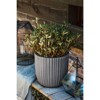 Capi Egg Planter "Urban Tube" 35x34 cm Dark Grey