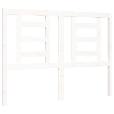 vidaXL Bed Frame without Mattress White 140x190 cm Solid Wood Pine