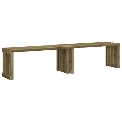 vidaXL Garden Bench Extendable 212.5x40.5x45 cm Impregnated Wood Pine