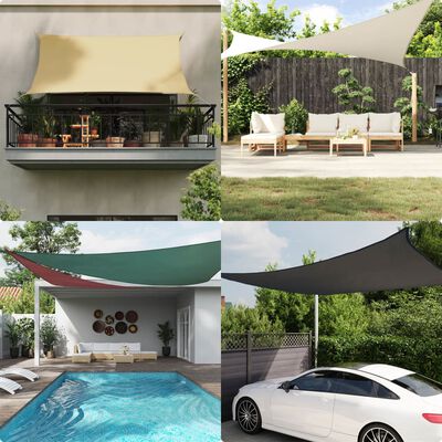 vidaXL Sun Shade Sail Light Grey 4.5x4.5x4.5 m 100% Polyester Oxford