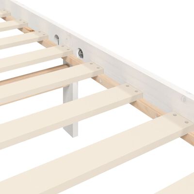 vidaXL Bed Frame without Mattress White 90x200 cm Solid Wood Pine