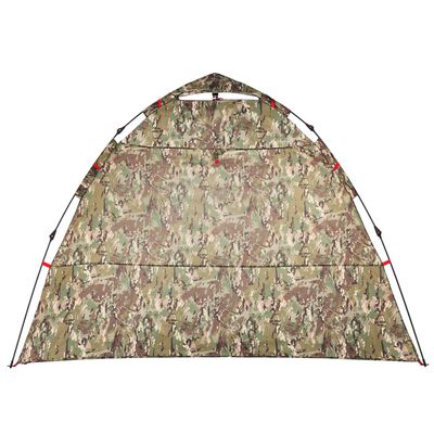 vidaXL Fishing Tent 4-Person Camouflage Quick Release