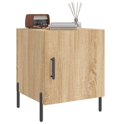 vidaXL Bedside Cabinet Sonoma Oak 40x40x50 cm Engineered Wood