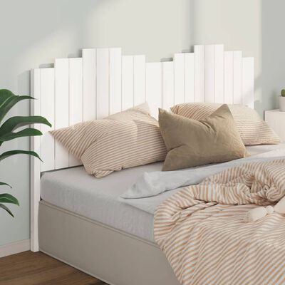 vidaXL Bed Headboard White 186x4x110 cm Solid Wood Pine