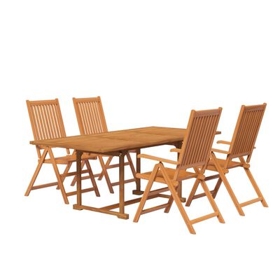 vidaXL 5 Piece Garden Dining Set Solid Wood Acacia