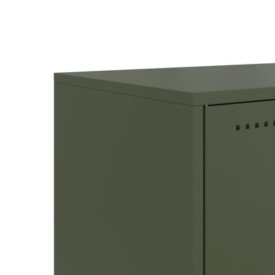 vidaXL TV Cabinet Olive Green 68.5x39x60.5 cm Steel