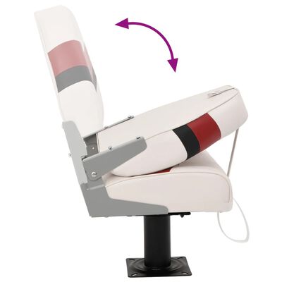 vidaXL Boat Seat with Pedestal 360° Rotatable