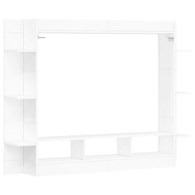 vidaXL TV Cabinet White 152x22x113 cm Engineered Wood