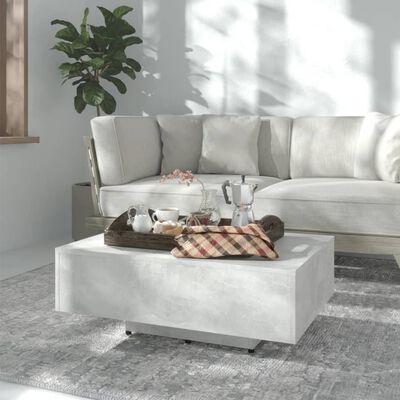 vidaXL Coffee Table Concrete Grey 85x55x31 cm Engineered Wood