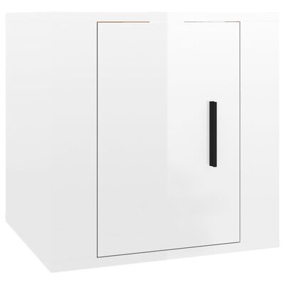 vidaXL Wall Mounted TV Cabinet High Gloss White 40x34,5x40 cm