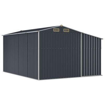 vidaXL Garden Shed Anthracite 277x365.5x179 cm Galvanised Steel