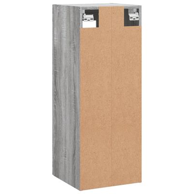 vidaXL Wall Mounted Cabinet Grey Sonoma 34.5x34x90 cm