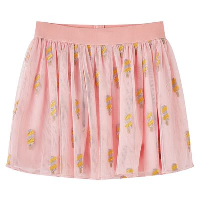 Kids' Skirt with Tulle Light Pink 128