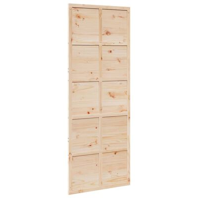 vidaXL Barn Door 80x208 cm Solid Wood Pine