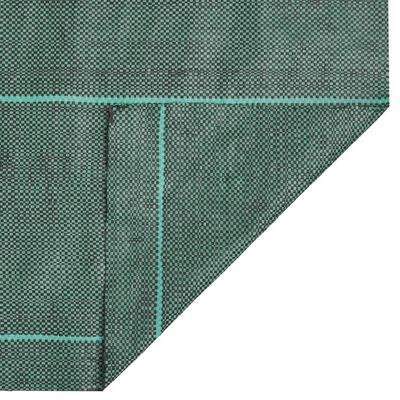 vidaXL Weed Membrane Green 0.5x100 m PP