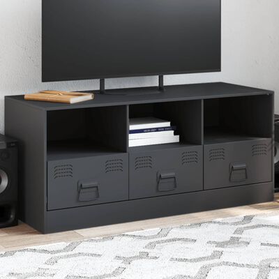 vidaXL TV Cabinet Anthracite 99x39x44 cm Steel