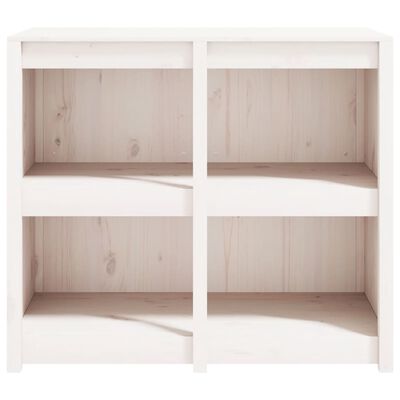 vidaXL Outdoor Kitchen Cabinet White 106x55x92 cm Solid Wood Pine