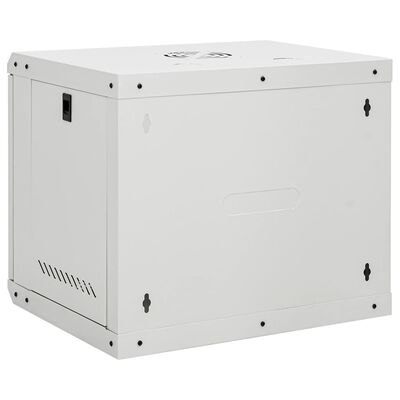 vidaXL 9U Wall Mounted Network Cabinet 19" IP20 53x40x45 cm