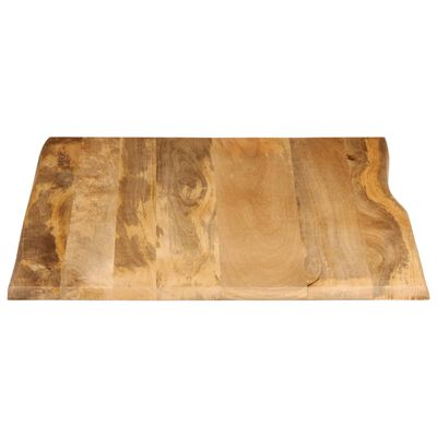 vidaXL Table Top 90x80x2.5 cm Live Edge Solid Wood Mango