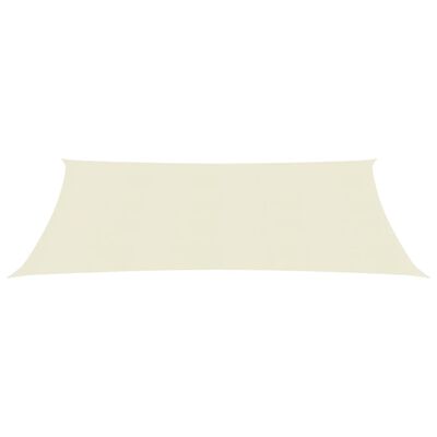 vidaXL Sunshade Sail 160 g/m² Cream 2.5x5 m HDPE