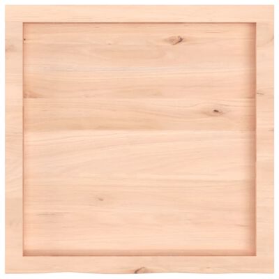 vidaXL Table Top 60x60x(2-4) cm Untreated Solid Wood Oak