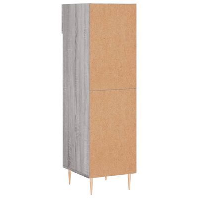 vidaXL Shoe Cabinet Grey Sonoma 30x35x105 cm Engineered Wood