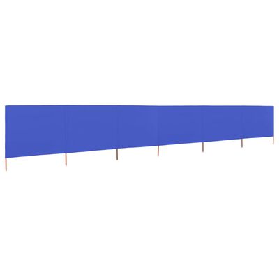 vidaXL 6-panel Wind Screen Fabric 800x160 cm Azure Blue