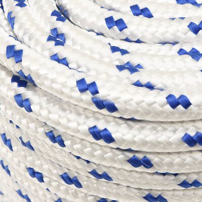 vidaXL Boat Rope White 12 mm 100 m Polypropylene