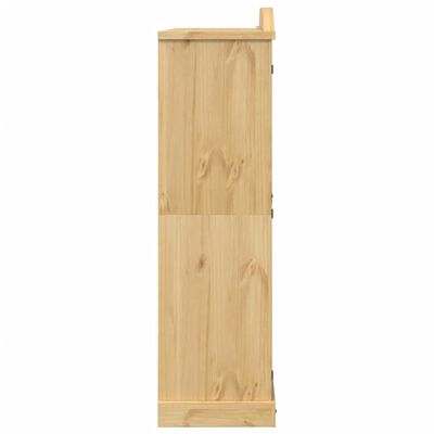 vidaXL Wardrobe Corona 151.5x52x186 cm Solid Wood Pine