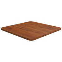 vidaXL Square Table Top Dark Brown 40x40x1.5cm Treated Solid Wood Oak