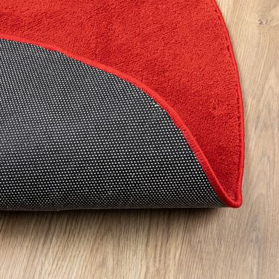 vidaXL Rug OVIEDO Short Pile Red Ø 80 cm