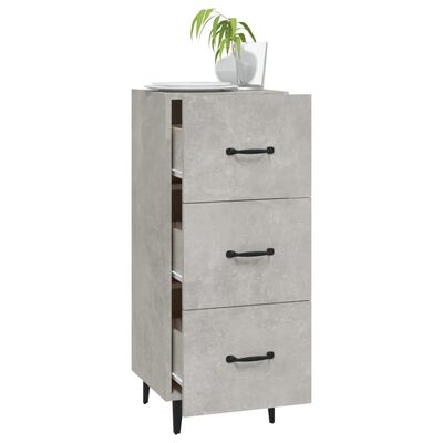 vidaXL Sideboard Concrete Grey 34.5x34x90 cm Engineered Wood