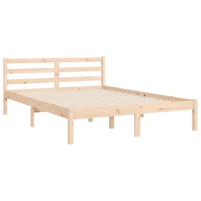 vidaXL Bed Frame without Mattress Small Double Solid Wood