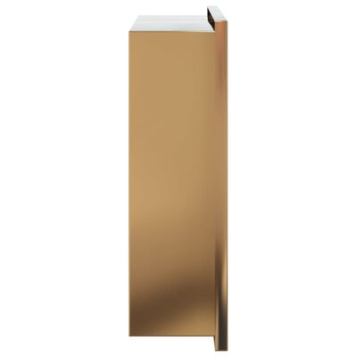 vidaXL Shower Niche Brushed Gold 32x32x9 cm Stainless Steel