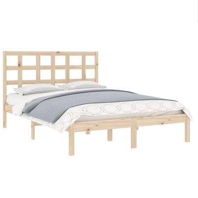 vidaXL Bed Frame without Mattress 150x200 cm King Size Solid Wood