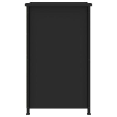 vidaXL Bedside Cabinet Black 40x36x60 cm Engineered Wood